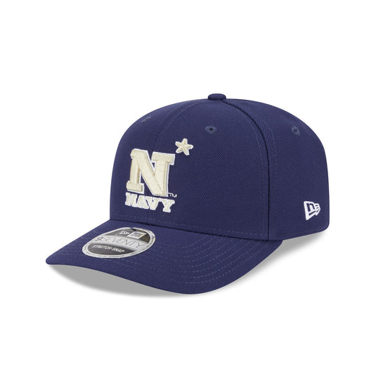 Navy Midshipmen Team 9SEVENTY Stretch-Snap Hat - New Era Cap