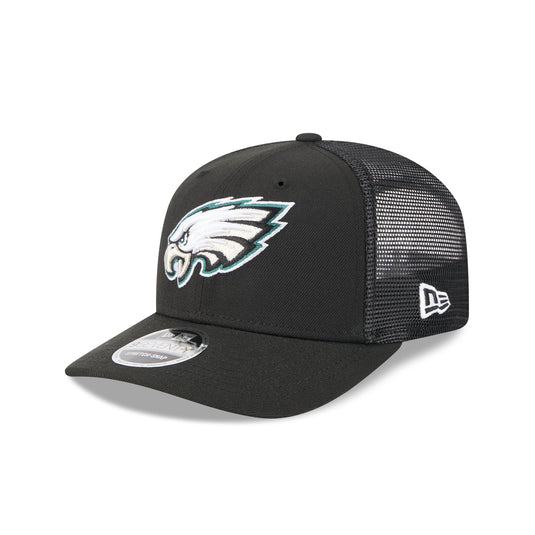 Philadelphia Eagles Team Black 9SEVENTY Trucker Hat - New Era Cap