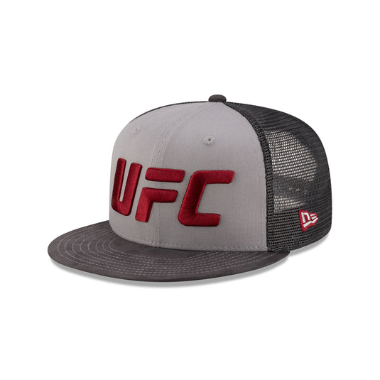 UFC Suede Gray 9FIFTY Trucker Hat - New Era Cap