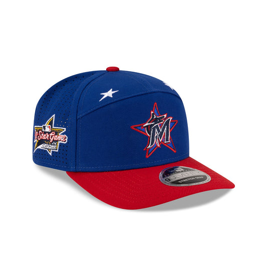 Miami Marlins 2025 All-Star Game Workout Split Panel 9SEVENTY Stretch-Snap Hat - New Era Cap