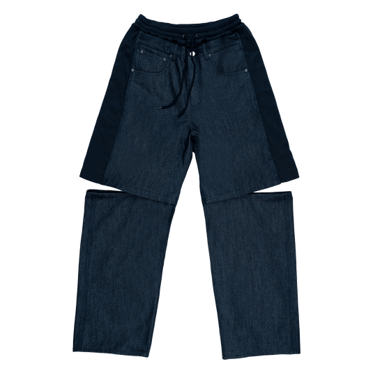 New Era Branded Mutation Mesh Navy Denim Jeans - New Era Cap