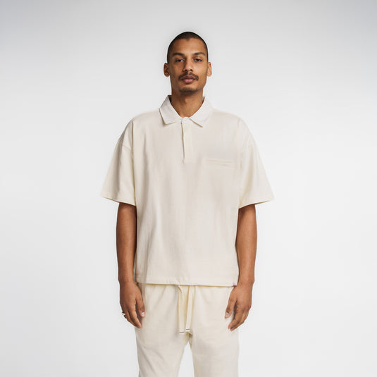 New Era Branded Alden Chrome White Rugby Shirt - New Era Cap