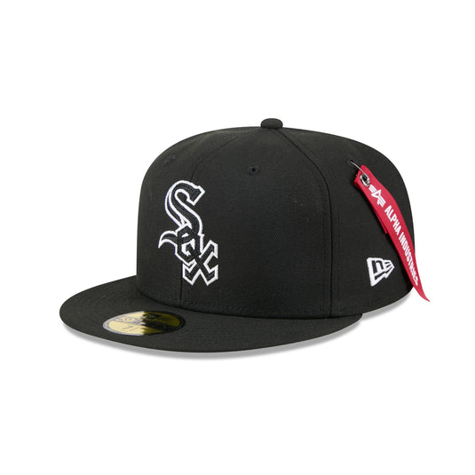 Alpha Industries x Chicago White Sox Black 59FIFTY Fitted Hat - New Era Cap