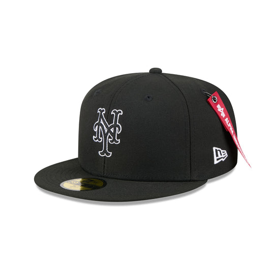 Alpha Industries x New York Mets Black 59FIFTY Fitted Hat - New Era Cap
