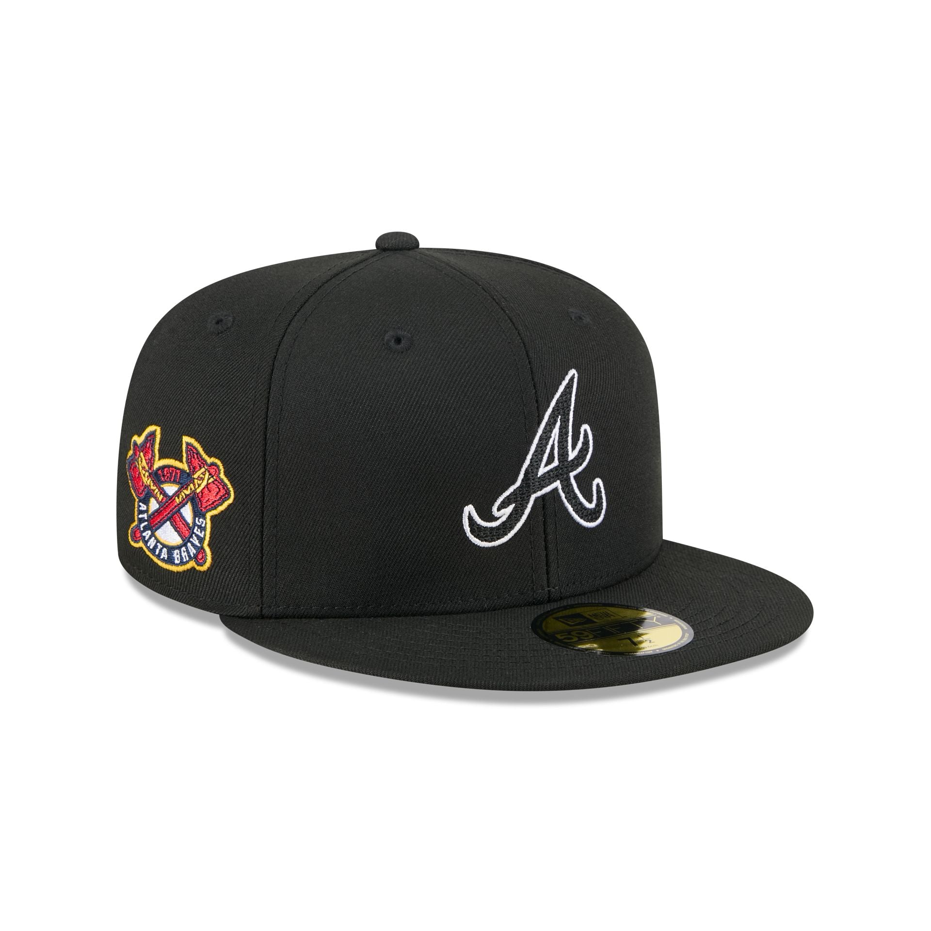 Alpha Industries x Atlanta Braves Black 59FIFTY Fitted Hat – New