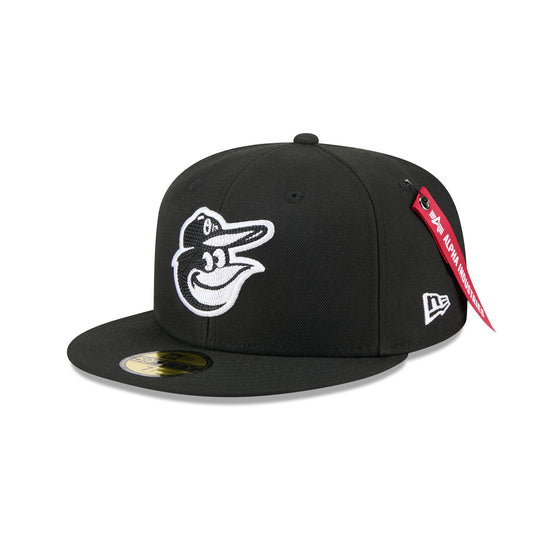 Alpha Industries x Baltimore Orioles Black 59FIFTY Fitted Hat - New Era Cap