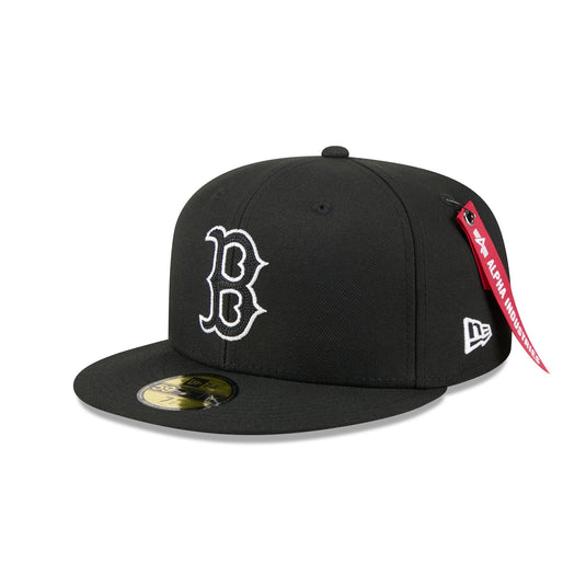 Alpha Industries x Boston Red Sox Black 59FIFTY Fitted Hat - New Era Cap