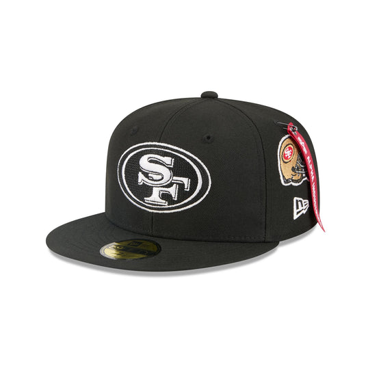 Alpha Industries x San Francisco 49ers Black 59FIFTY Fitted Hat - New Era Cap