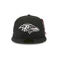Alpha Industries x Baltimore Ravens Black 59FIFTY Fitted Hat