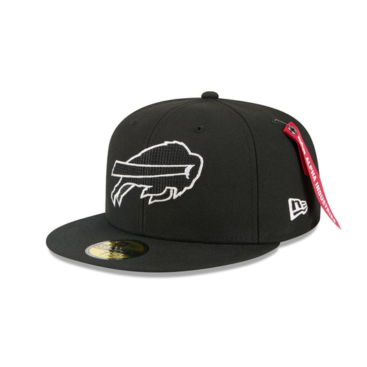 Alpha Industries x Buffalo Bills Black 59FIFTY Fitted Hat - New Era Cap