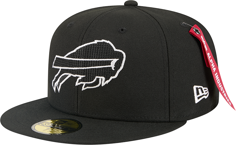 Alpha Industries x Buffalo Bills Black 59FIFTY Fitted Hat