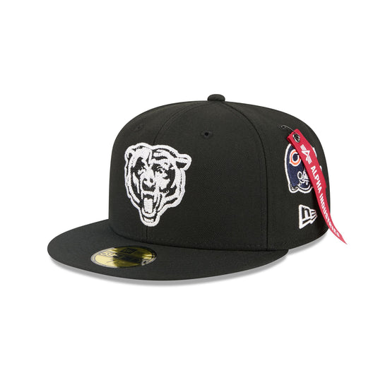 Alpha Industries x Chicago Bears Black 59FIFTY Fitted Hat - New Era Cap