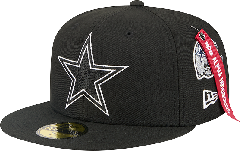 Alpha Industries x Dallas Cowboys Black 59FIFTY Fitted Hat