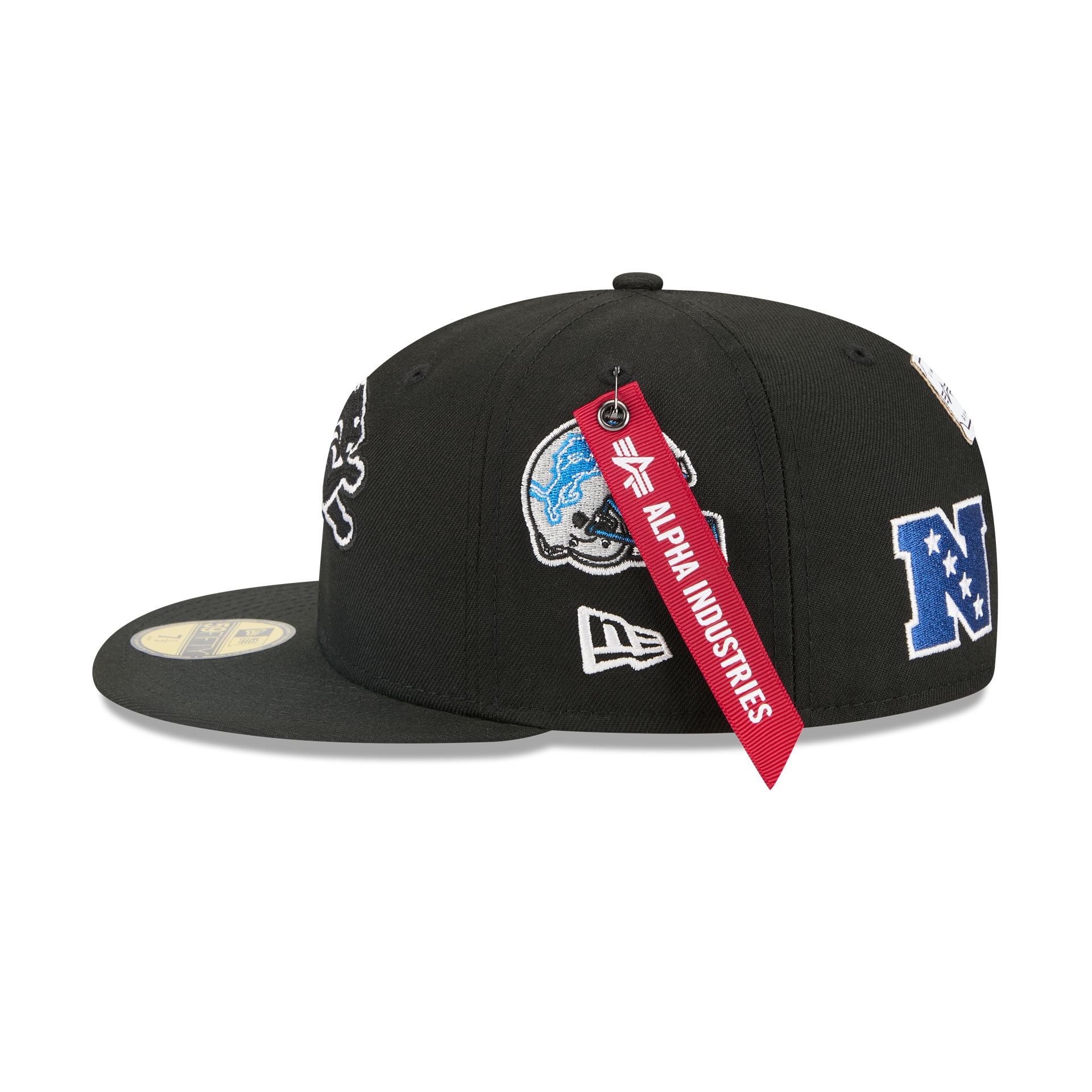 Alpha Industries x Detroit Lions Black 59FIFTY Fitted Hat