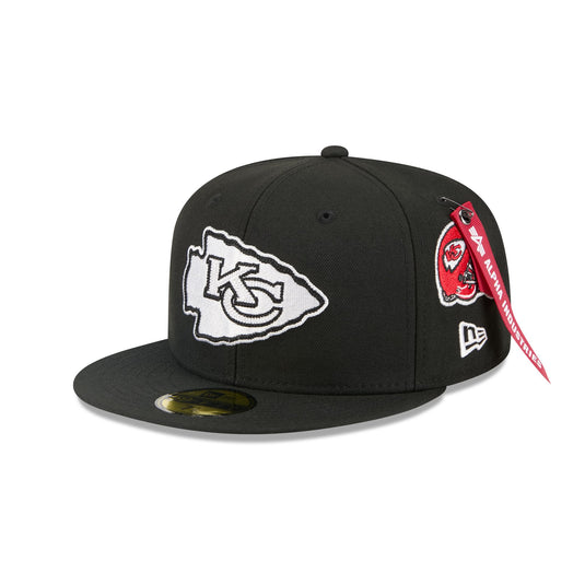 Alpha Industries x Kansas City Chiefs Black 59FIFTY Fitted Hat - New Era Cap