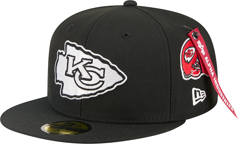 Alpha Industries x Kansas City Chiefs Black 59FIFTY Fitted Hat