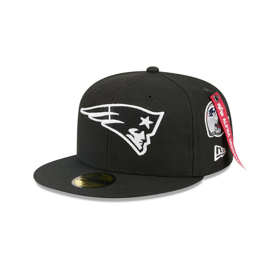 Alpha Industries x New England Patriots Black 59FIFTY Fitted Hat - New Era Cap