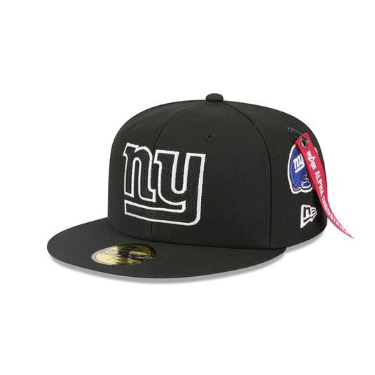 Alpha Industries x New York Giants Black 59FIFTY Fitted Hat - New Era Cap