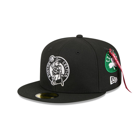 Alpha Industries x Boston Celtics Black 59FIFTY Fitted Hat - New Era Cap