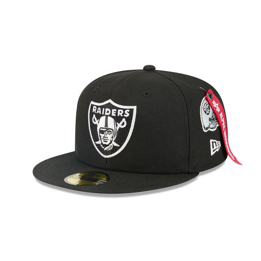 Alpha Industries x Las Vegas Raiders Black 59FIFTY Fitted Hat - New Era Cap