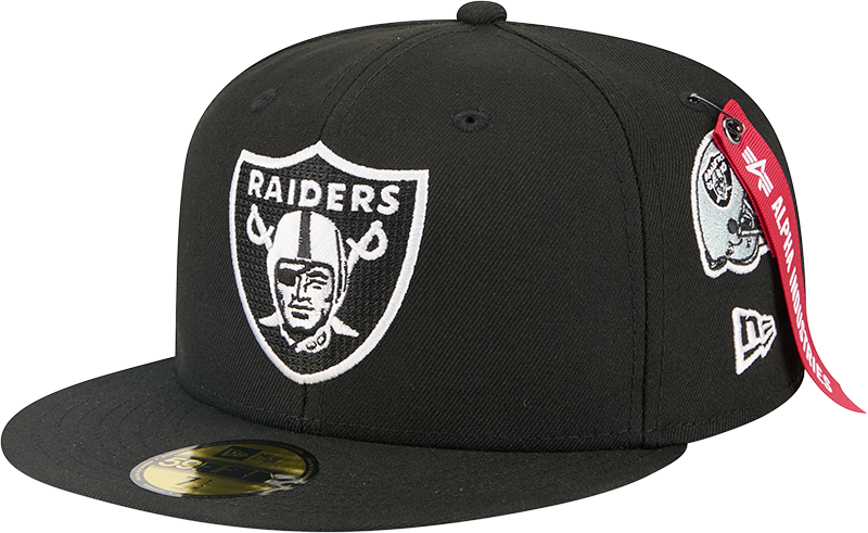 Alpha Industries x Las Vegas Raiders Black 59FIFTY Fitted Hat