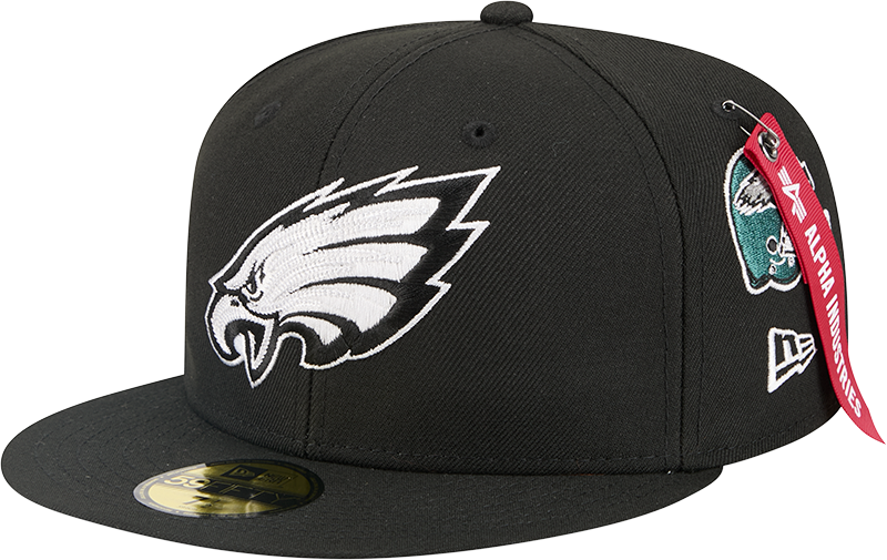Alpha Industries x Philadelphia Eagles Black 59FIFTY Fitted Hat