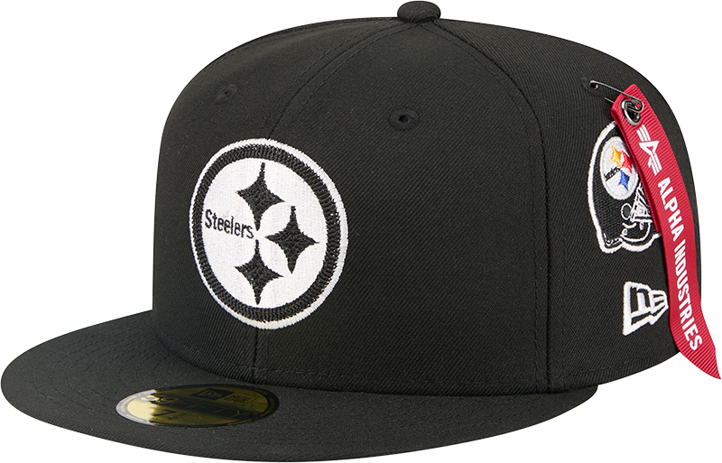 Alpha Industries x Pittsburgh Steelers Black 59FIFTY Fitted Hat