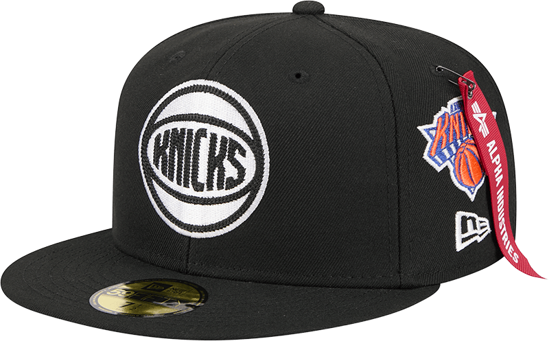 Alpha Industries x New York Knicks Black 59FIFTY Fitted Hat