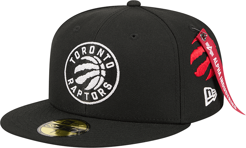 Alpha Industries x Toronto Raptors Black 59FIFTY Fitted Hat