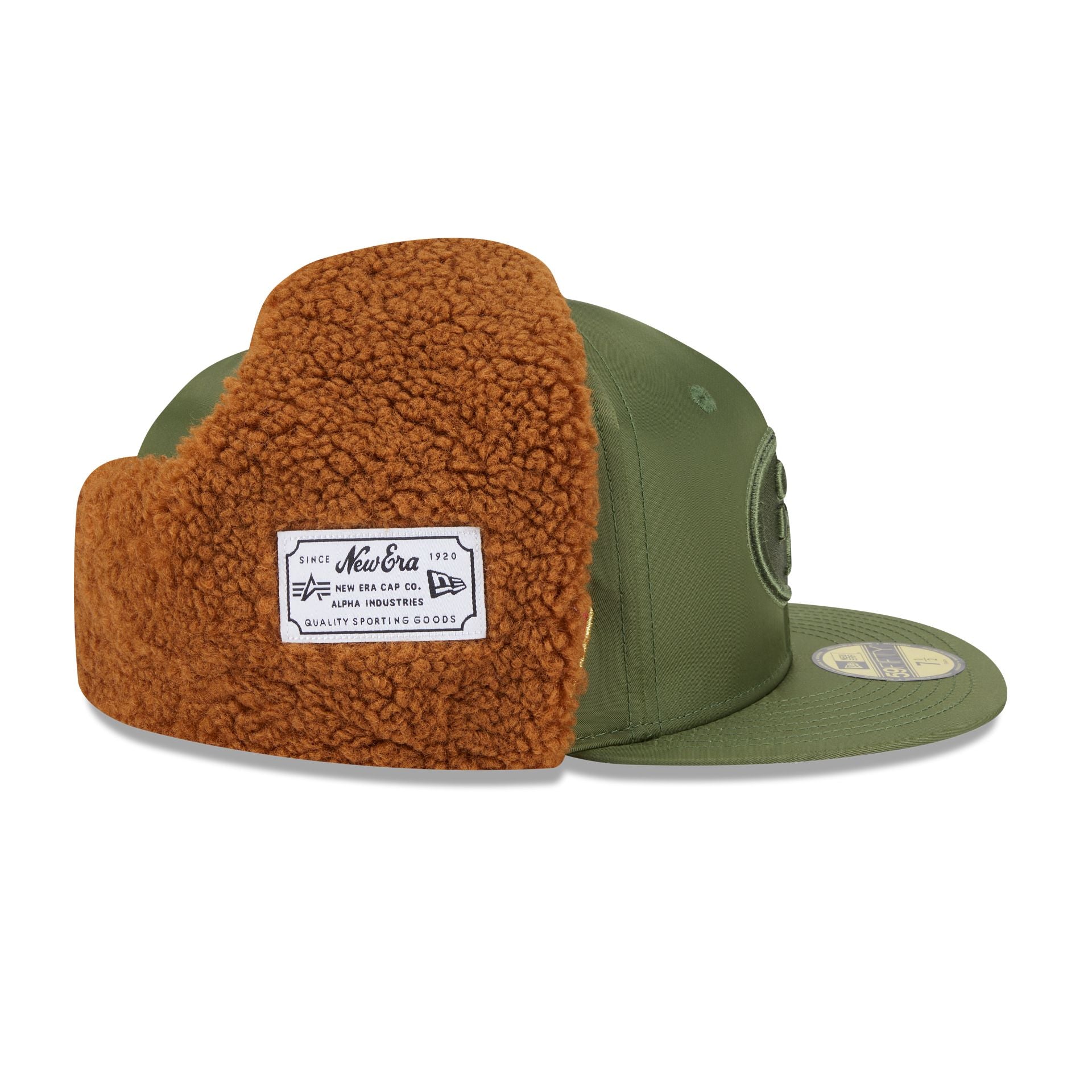 Alpha Industries x San Francisco 49ers Olive Green Dog Ear 59FIFTY