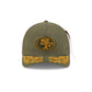 Alpha Industries x San Francisco 49ers Olive Green 9FORTY M-Crown A-Frame Snapback Hat