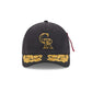 Alpha Industries x Colorado Rockies Black 9FORTY M-Crown A-Frame Snapback Hat