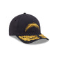 Alpha Industries x Los Angeles Chargers Black 9FORTY M-Crown A-Frame Snapback Hat