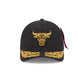 Alpha Industries x Chicago Bulls Black 9FORTY M-Crown A-Frame Snapback Hat