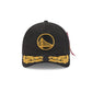 Alpha Industries x Golden State Warriors Black 9FORTY M-Crown A-Frame Snapback Hat