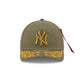 Alpha Industries x New York Yankees Olive Green 9FORTY M-Crown A-Frame Snapback Hat