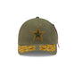 Alpha Industries x Dallas Cowboys Olive Green 9FORTY M-Crown A-Frame Snapback Hat