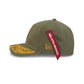 Alpha Industries x Chicago Bears Olive Green 9FORTY M-Crown A-Frame Snapback Hat