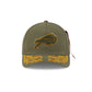 Alpha Industries x Buffalo Bills Olive Green 9FORTY M-Crown A-Frame Snapback Hat