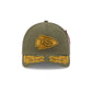 Alpha Industries x Kansas City Chiefs Olive Green 9FORTY M-Crown A-Frame Snapback Hat