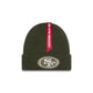 Alpha Industries x San Francisco 49ers Olive Green Cuff Knit Hat
