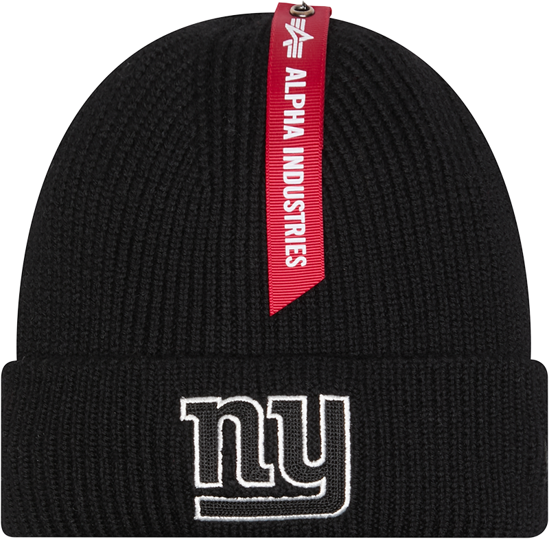 Alpha Industries x New York Giants Black Cuff Knit Hat