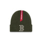 Alpha Industries x Boston Red Sox Olive Green Cuff Knit Hat