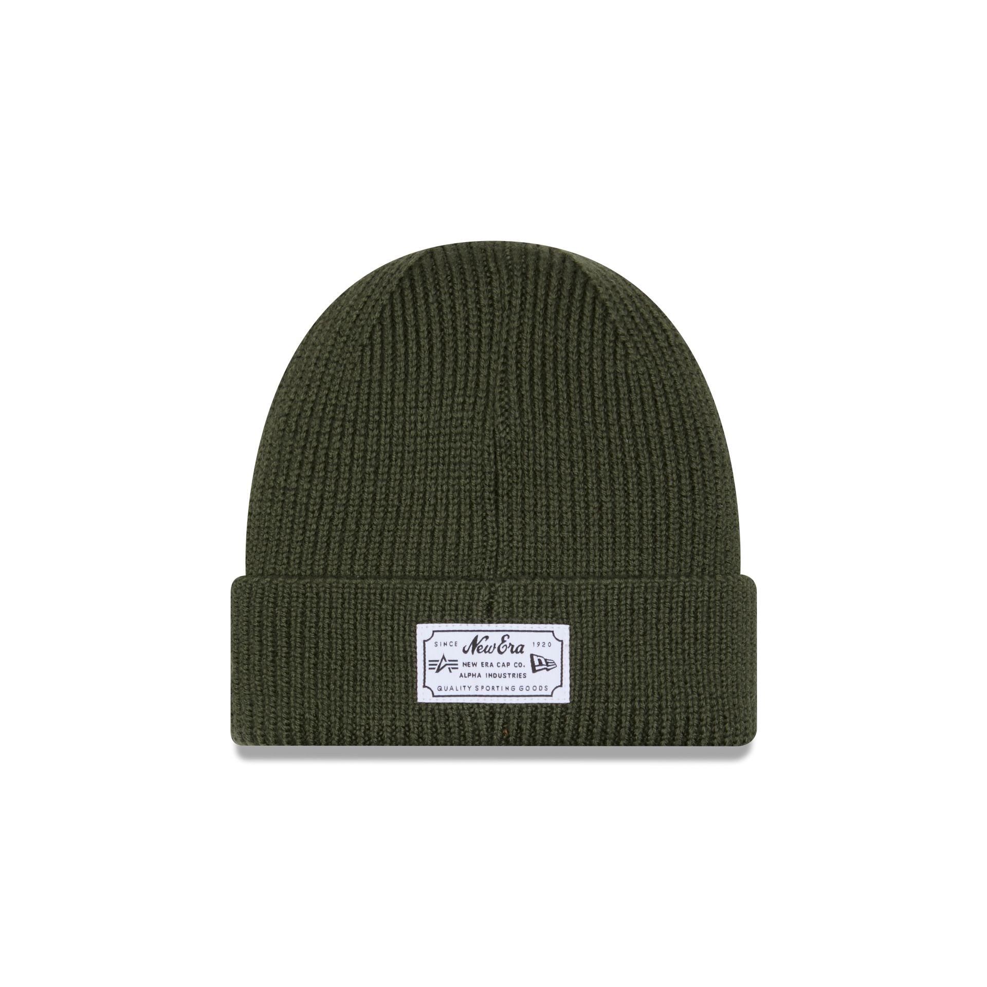 Alpha Industries x New York Mets Olive Green Cuff Knit Hat – New