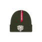 Alpha Industries x Chicago Bears Olive Green Cuff Knit Hat