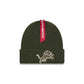 Alpha Industries x Detroit Lions Olive Green Cuff Knit Hat