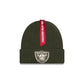 Alpha Industries x Las Vegas Raiders Olive Green Cuff Knit Hat