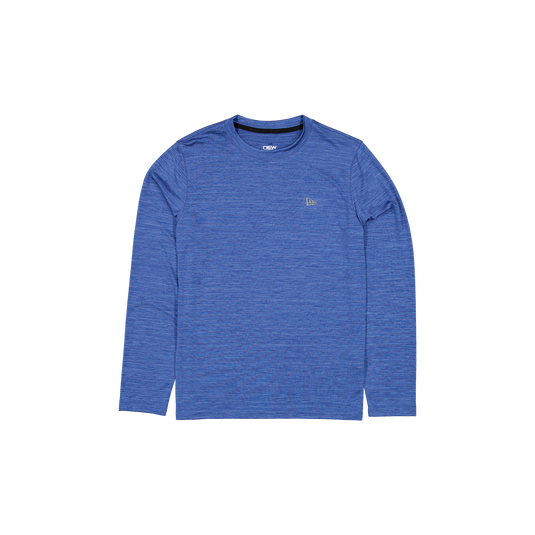 New Era Branded Momentum Training Indigo Long-Sleeve T-Shirt - New Era Cap