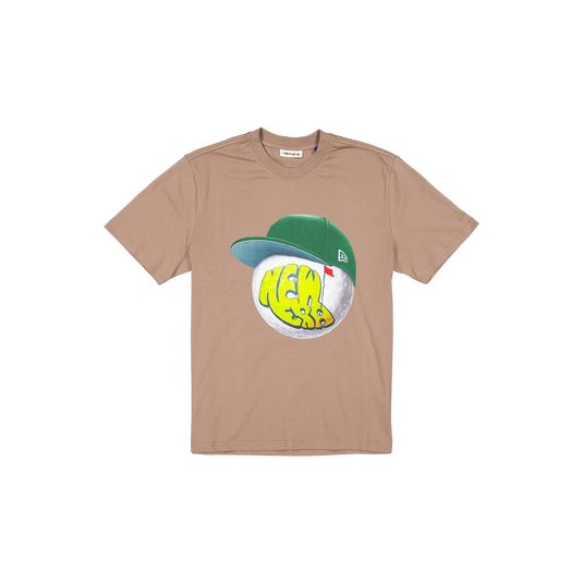 New Era Branded Big Head Greens Taupe Gray T-Shirt - New Era Cap