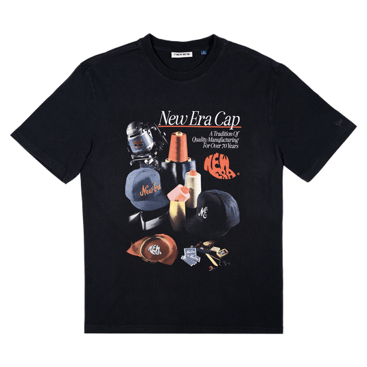 New Era Branded Workshop '94 Black T-Shirt - New Era Cap